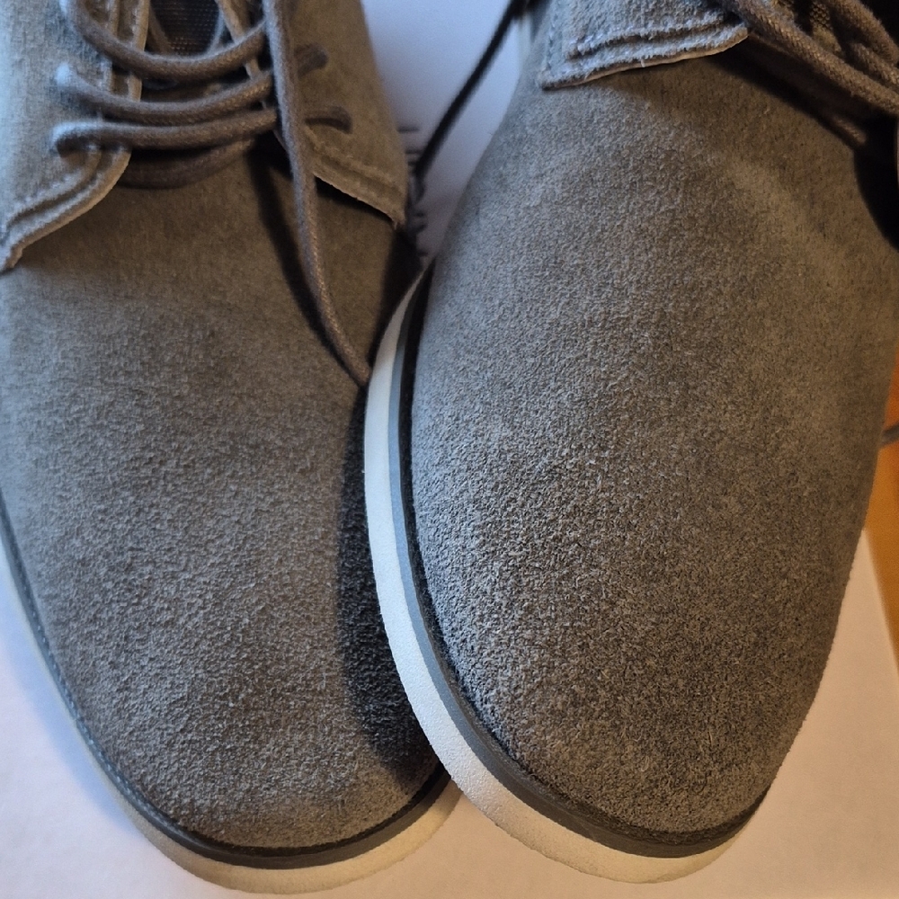 Calvin Klein Men's Suede Lace Up Oxford Shoes in Light Gray Size 7M - Picture 8 of 8